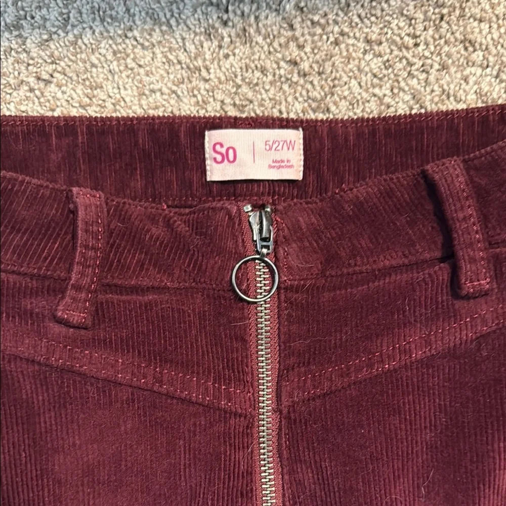 SO Red A-Line Mini Skirt Casual - Picture 2 of 3